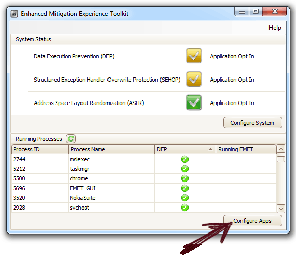 Configure Apps on EMET v3.0 emet-configure-apps