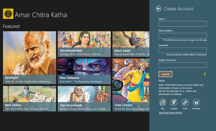 Amar Chitra Katha windows8-ack